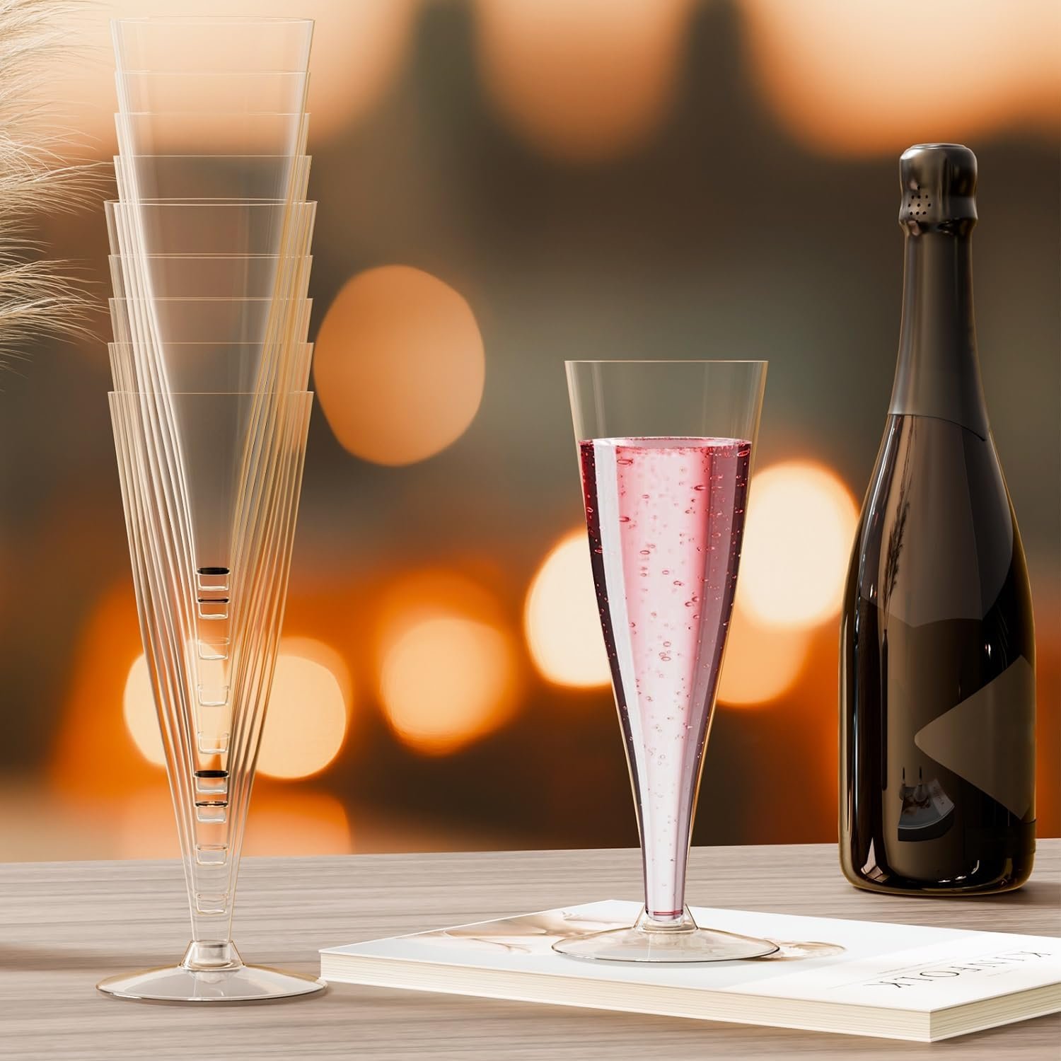 Wholesale 100 Pack 4.5 Oz Disposable Plastic Champagne Flutes Clear Mimosa Toasting Glasses Bulk Cocktail Cups for Wedding Party Supplies Supplier Wholesale 100 Pack 4.5 Oz Disposable Plastic Champagne Flutes Clear Mimosa Toasting Glasses Bulk Cocktail Cups for Wedding Party Supplies Supplier