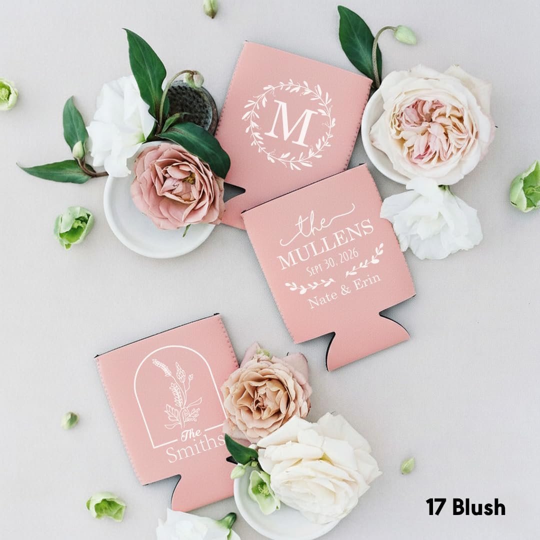 Wholesale 50 PCS Customized Monogram Can Coolers Personalized Wedding Favors Supplier Wholesale 50 PCS Customized Monogram Can Coolers Personalized Wedding Favors Supplier