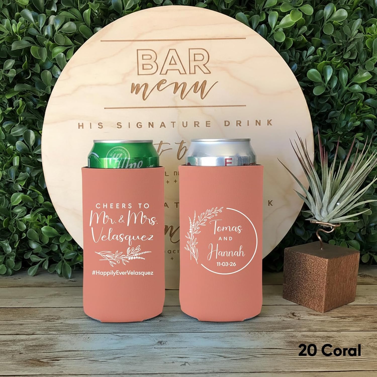 Wholesale 50 PCS Customized Monogram Can Coolers Personalized Wedding Favors Supplier Wholesale 50 PCS Customized Monogram Can Coolers Personalized Wedding Favors Supplier