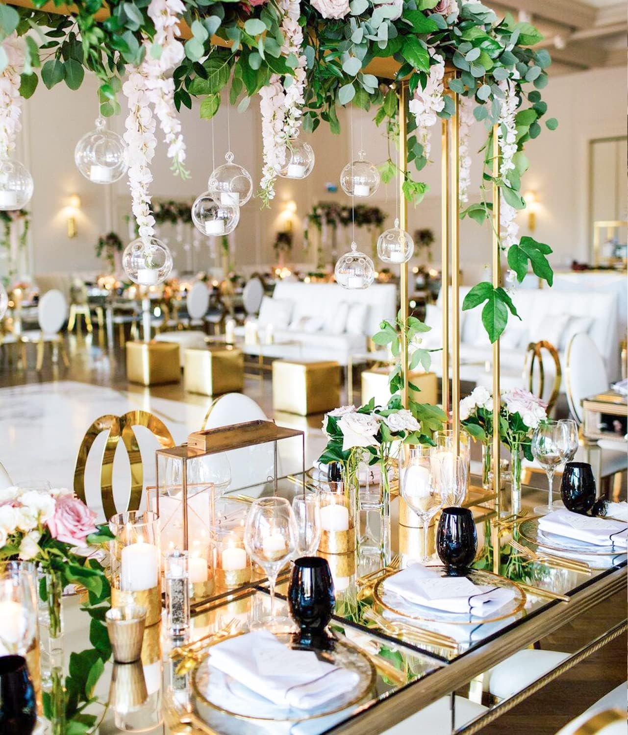 Wholesale 12Pcs 3.6 Feet Artificial Wisteria Flowers White Dense Fake Vine Hanging Garland Silk String Home Party Wedding Decor Supplier