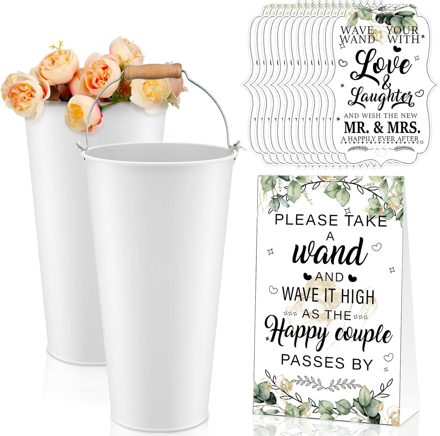 Wholesale 102 Pieces Wedding Tag and Holder Set Includes 100 Tags 1 Galvanized Metal Bucket with Handle 1 Wedding Card Table Decor for Anniversary Bridal Shower White Supplier Wholesale 102 Pieces Wedding Tag and Holder Set Includes 100 Tags 1 Galvanized Metal Bucket with Handle 1 Wedding Card Table Decor for Anniversary Bridal Shower White Supplier