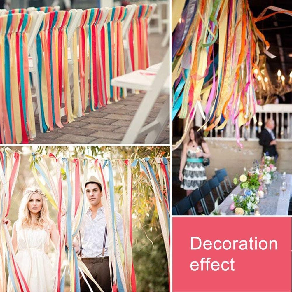 Wholesale Handmade Preassembled Colorful Ribbon Tassel Party Garland Fabric Shabby Chic Banner Hanging Decoration for Wedding Bachelorette Baby Shower Birthday 40 Inches(L) X 14 Inches(H) Supplier