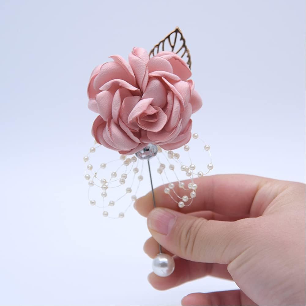 Wholesale Rose Wrist Corsage and Men's Boutonniere Set for Wedding Prom Suit Flower Accessories Supplier Wholesale Rose Wrist Corsage and Men's Boutonniere Set for Wedding Prom Suit Flower Accessories Supplier