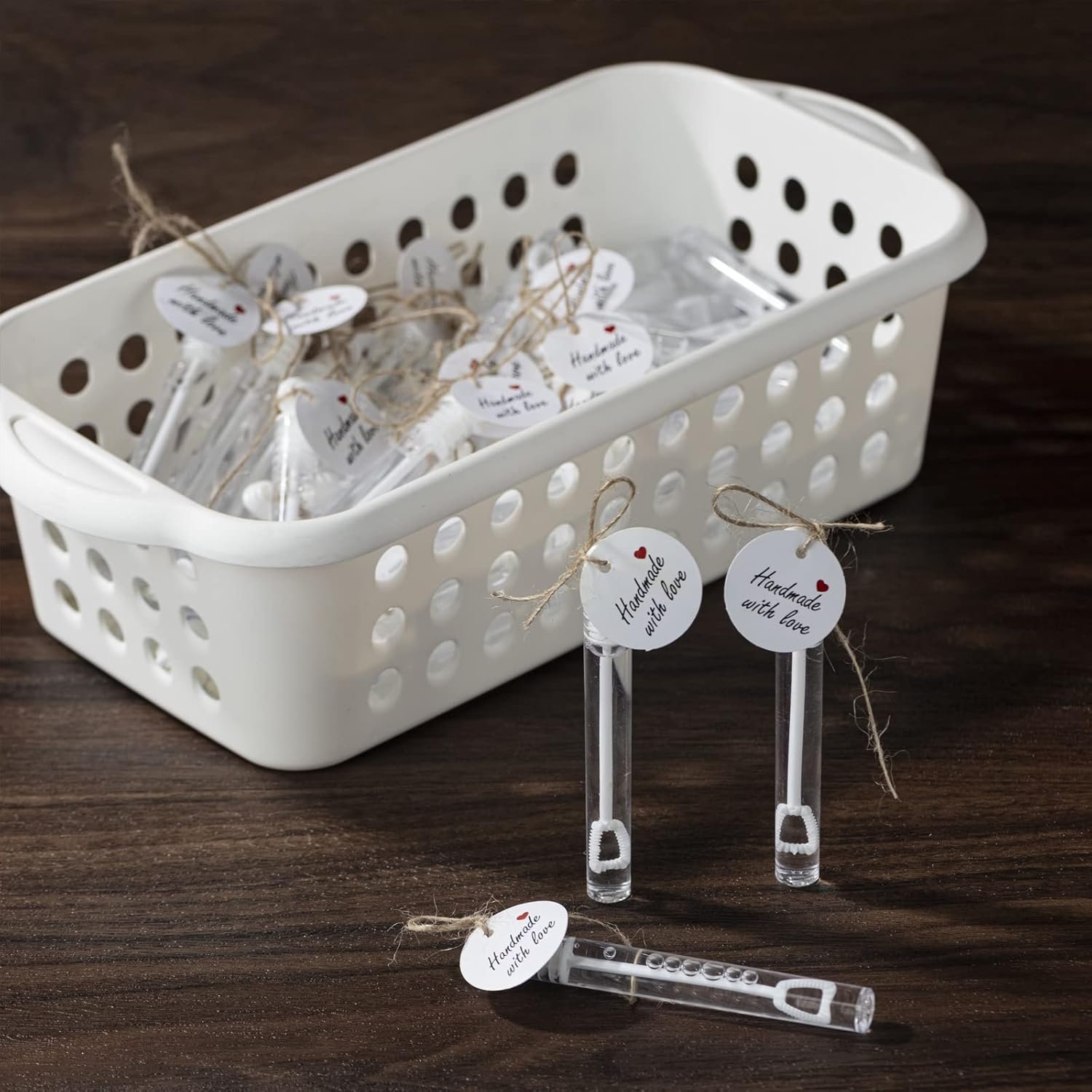 Wholesale 300 Pack Mini White Bubble Wands Party Favors Bulk Bubble Sticks for Weddings Receptions Anniversary Celebrations Valentine's Day Engagements Parties Couples Gifts Supplier