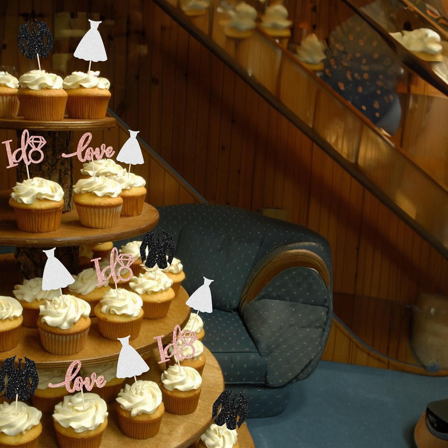 Wholesale 24 Pack Glitter Wedding Cupcake Toppers Groom Bride Love I Do Picks for Bridal Shower Engagement Party Cake Decorations Supplier Wholesale 24 Pack Glitter Wedding Cupcake Toppers Groom Bride Love I Do Picks for Bridal Shower Engagement Party Cake Decorations Supplier