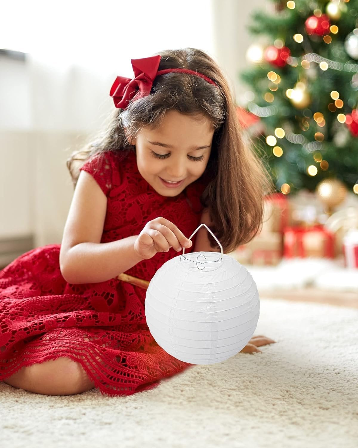 Wholesale 30 Pack White Paper Lanterns Decorative Hanging Round Ball Lamps for Wedding Birthday Party Home Decorations (8 Inch) Supplier