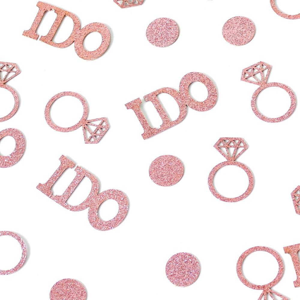 Wholesale Rose Gold Bridal Shower Confetti Ring I Do Wedding Engagement Valentine's Day Bachelorette Party Table Decorations Supplier Wholesale Rose Gold Bridal Shower Confetti Ring I Do Wedding Engagement Valentine's Day Bachelorette Party Table Decorations Supplier