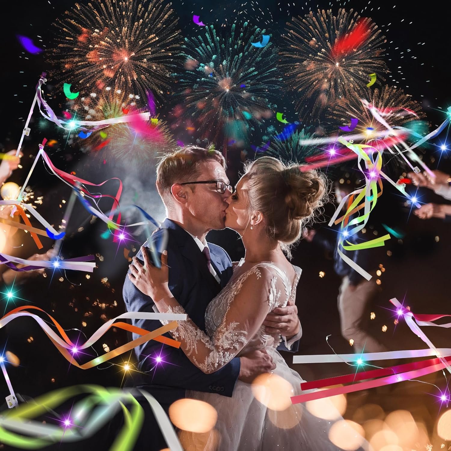 Wholesale 100 PCS Light Up Fairy Wands with 3 Colorful Flashing Modes Ribbons Lace and Bells for Wedding New Year Raves Concerts Birthdays Supplier Wholesale 100 PCS Light Up Fairy Wands with 3 Colorful Flashing Modes Ribbons Lace and Bells for Wedding New Year Raves Concerts Birthdays Supplier