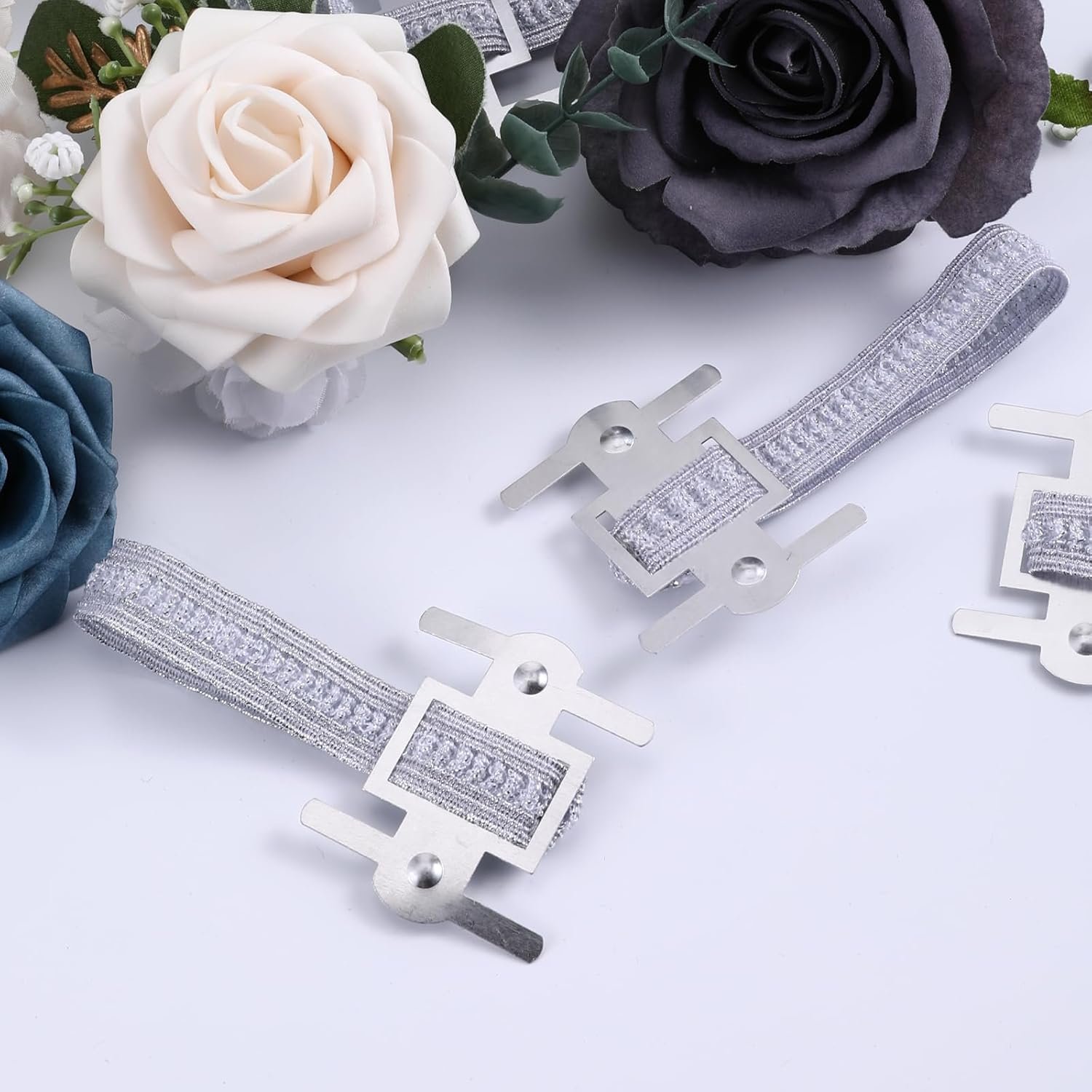 Wholesale 14pcs Silver Elastic Stretch Wrist Corsage Bands Bracelets for Wedding Party Prom Bride Shower Anniversary DIY Handmade Accessories Supplier Wholesale 14pcs Silver Elastic Stretch Wrist Corsage Bands Bracelets for Wedding Party Prom Bride Shower Anniversary DIY Handmade Accessories Supplier