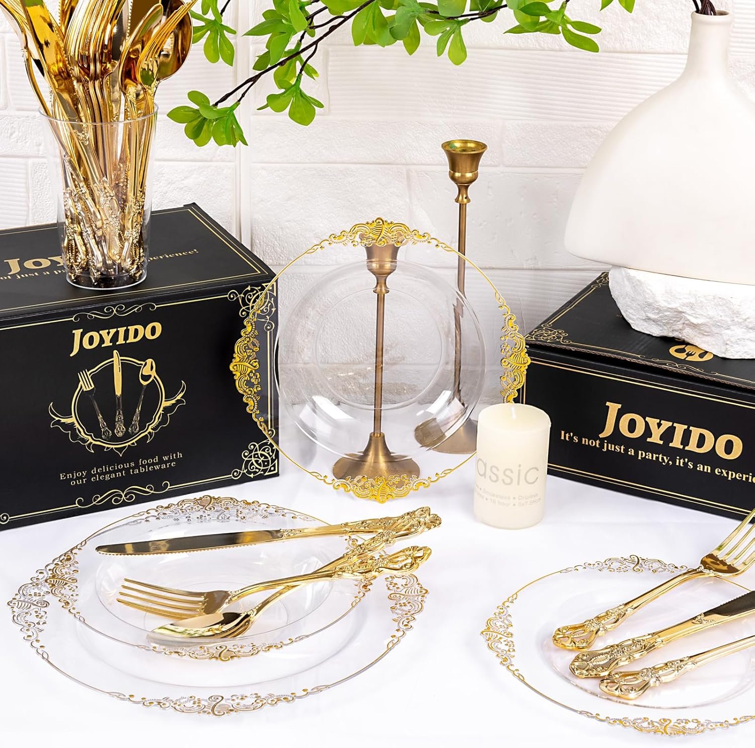 Wholesale 150 Pieces Heavy Duty Gold Disposable Plastic Cutlery Set 50 Forks 50 Spoons 50 Knives for Parties Weddings Holidays Supplier Wholesale 150 Pieces Heavy Duty Gold Disposable Plastic Cutlery Set 50 Forks 50 Spoons 50 Knives for Parties Weddings Holidays Supplier