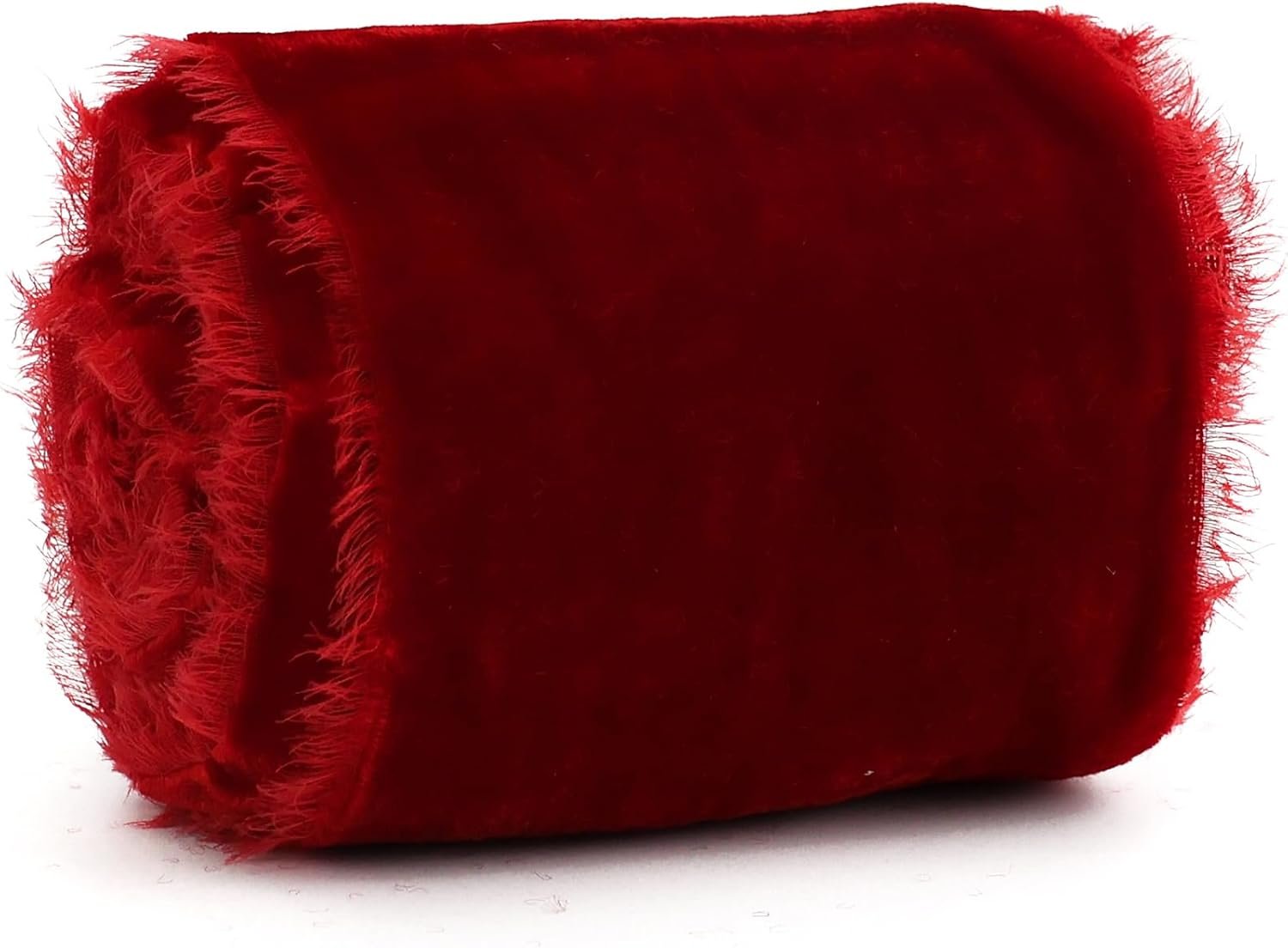 Wholesale 3 Inch Red Fringe Raw Edge Silk Velvet Ribbon for Wreaths Flower Bouquet Photography Dress Sash Baby Shower Wedding Decor 3 Yards Supplier Wholesale 3 Inch Red Fringe Raw Edge Silk Velvet Ribbon for Wreaths Flower Bouquet Photography Dress Sash Baby Shower Wedding Decor 3 Yards Supplier