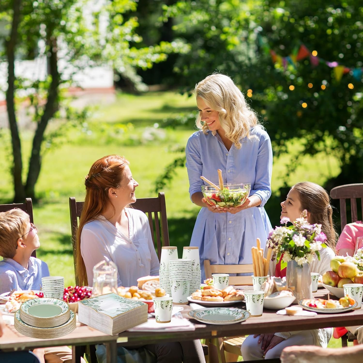 Wholesale 250 Pcs Sage Party Disposable Tableware Set Paper Plates Napkins Cups for Tea Party Theme Birthday Bridal Baby Shower Wedding Dinnerware Serves 50 Supplier Wholesale 250 Pcs Sage Party Disposable Tableware Set Paper Plates Napkins Cups for Tea Party Theme Birthday Bridal Baby Shower Wedding Dinnerware Serves 50 Supplier