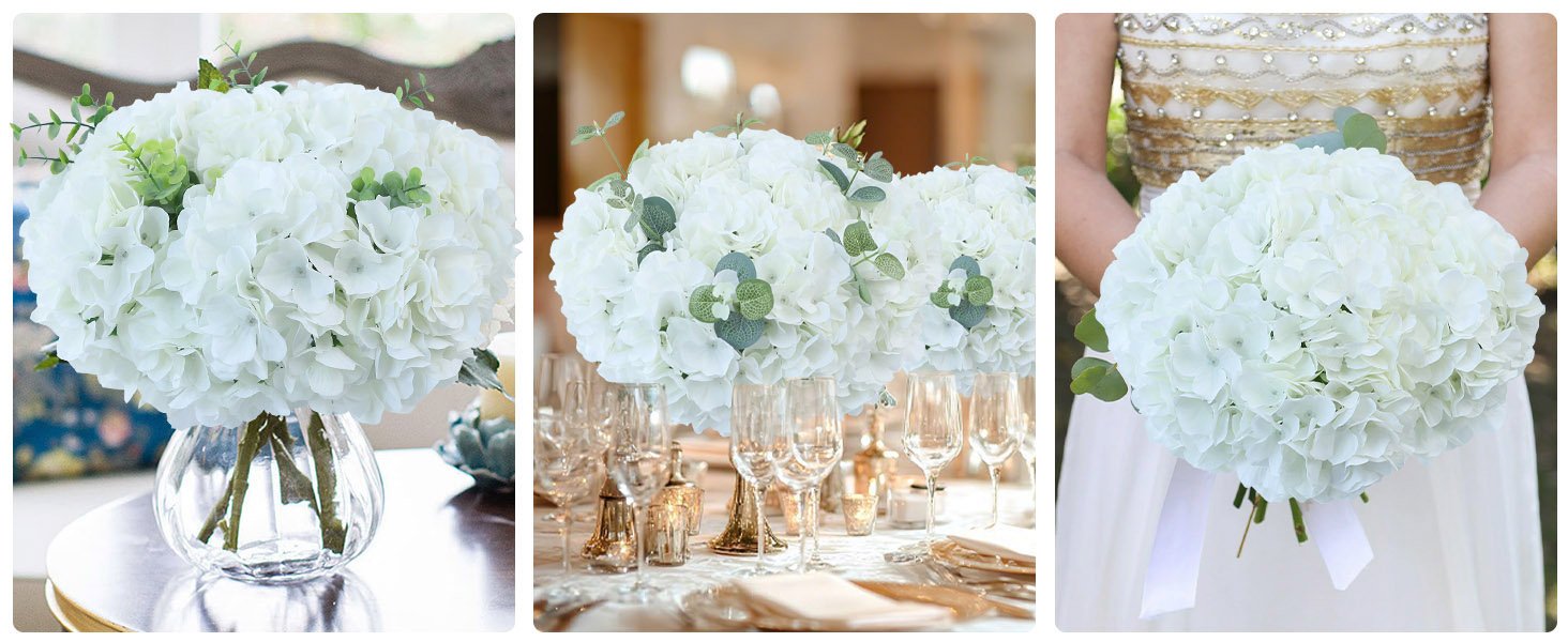 Wholesale 65pcs White Hydrangea Artificial Ivory Silk Flowers Bulk with Stems Not Squished No Steaming Needed for Wedding Home Baby Shower Table Centerpieces Supplier Wholesale 65pcs White Hydrangea Artificial Ivory Silk Flowers Bulk with Stems Not Squished No Steaming Needed for Wedding Home Baby Shower Table Centerpieces Supplier