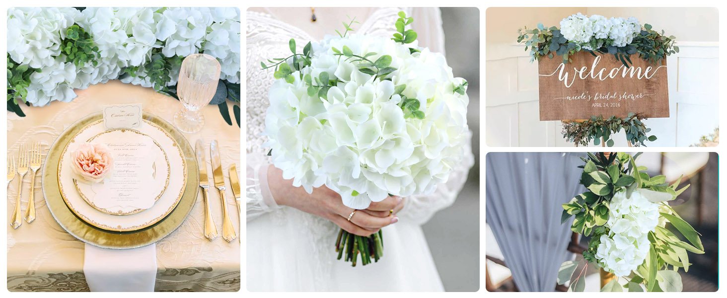 Wholesale 65pcs White Hydrangea Artificial Ivory Silk Flowers Bulk with Stems Not Squished No Steaming Needed for Wedding Home Baby Shower Table Centerpieces Supplier Wholesale 65pcs White Hydrangea Artificial Ivory Silk Flowers Bulk with Stems Not Squished No Steaming Needed for Wedding Home Baby Shower Table Centerpieces Supplier