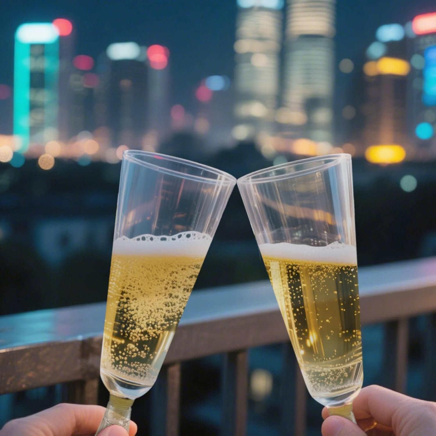 Wholesale 25 Pack Disposable Plastic Champagne Flutes Clear Stemless Glasses for Shots Cocktails Martinis Wine Parties Supplier