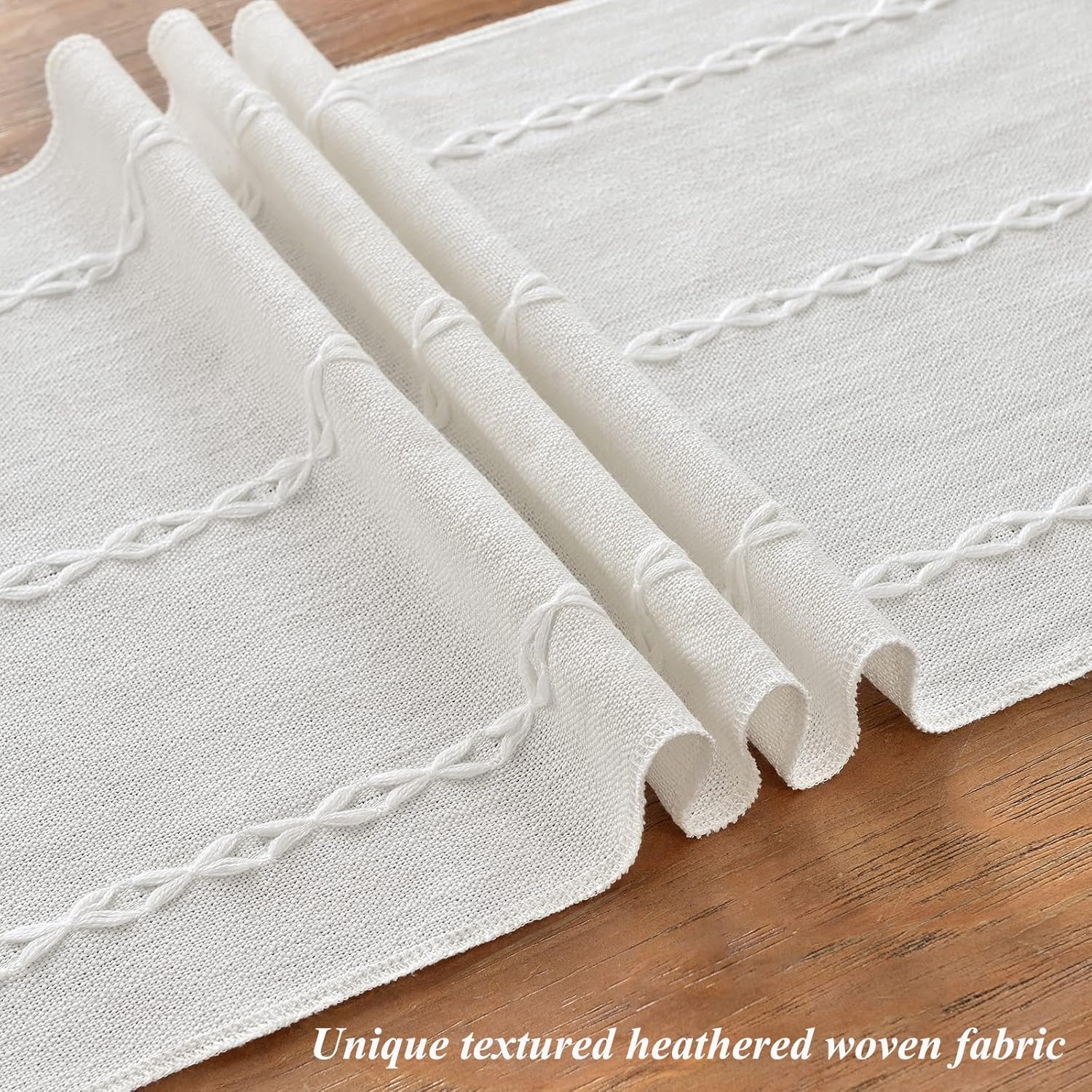 Wholesale Rustic Linen Embroidered Table Runner Farmhouse Style 72 Inches Long with Hand Tassels White 13x72 for Party Dresser and Dining Room Decor Supplier Wholesale Rustic Linen Embroidered Table Runner Farmhouse Style 72 Inches Long with Hand Tassels White 13x72 for Party Dresser and Dining Room Decor Supplier