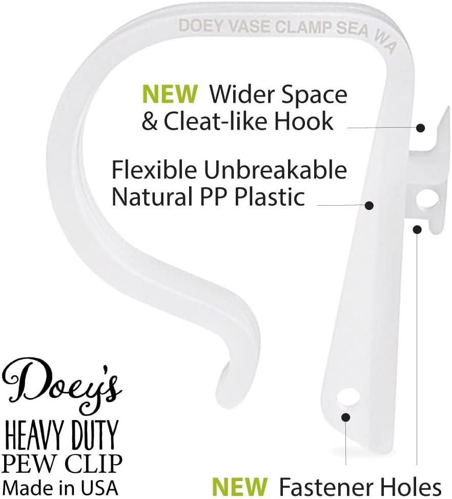 Wholesale Heavy Duty Wedding Pew Clips 12 Pack Church Ceremony Decoration Hangers for Bows Flowers Garland Lights Chairs Tables Banister Railings Tablecloth Clips Supplier Wholesale Heavy Duty Wedding Pew Clips 12 Pack Church Ceremony Decoration Hangers for Bows Flowers Garland Lights Chairs Tables Banister Railings Tablecloth Clips Supplier