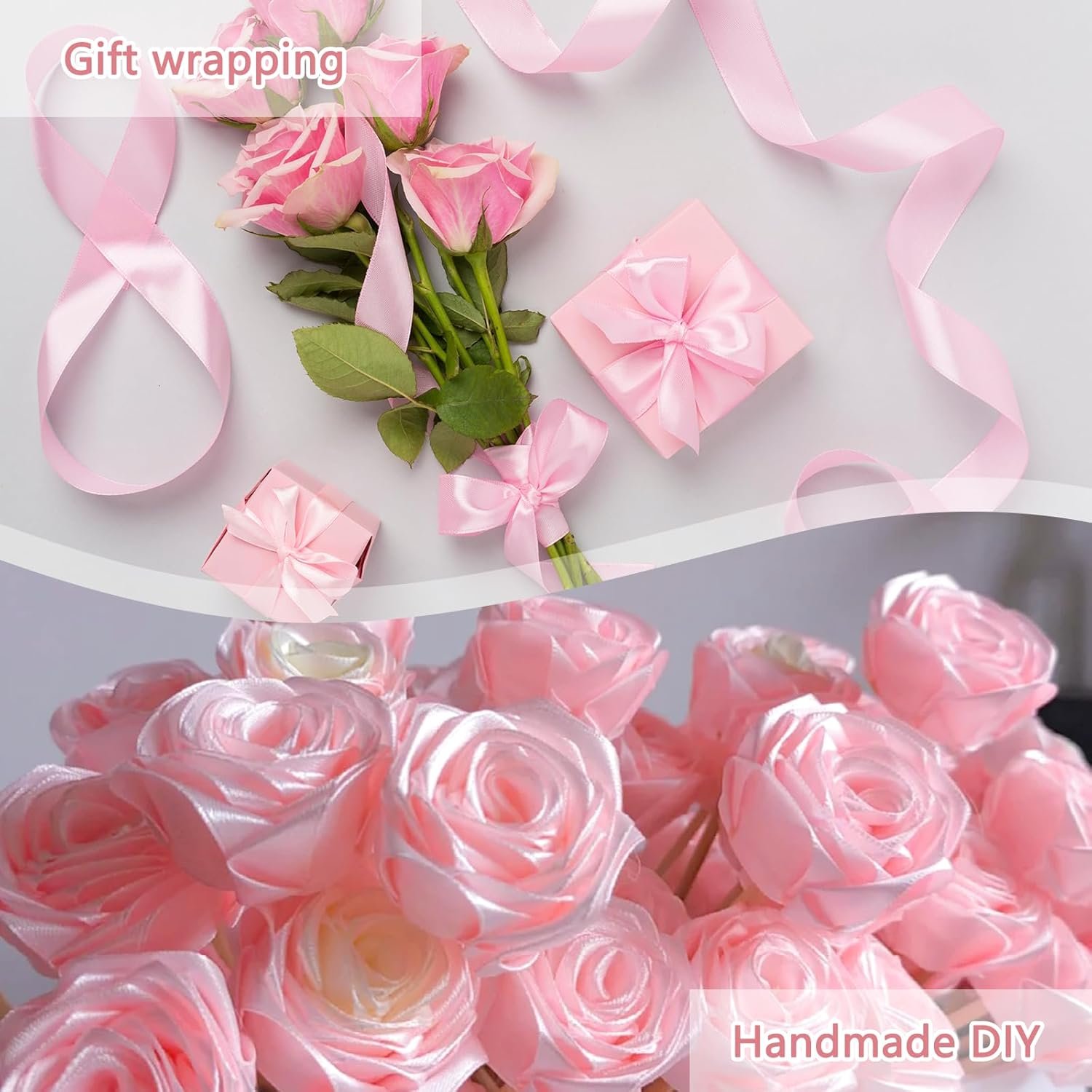 Wholesale 100 Yards 1-1/2 Inch Pink Single Face Satin Ribbon for Gift Wrapping Wedding Decoration Handmade Bows Bouquet Wrapping Supplier