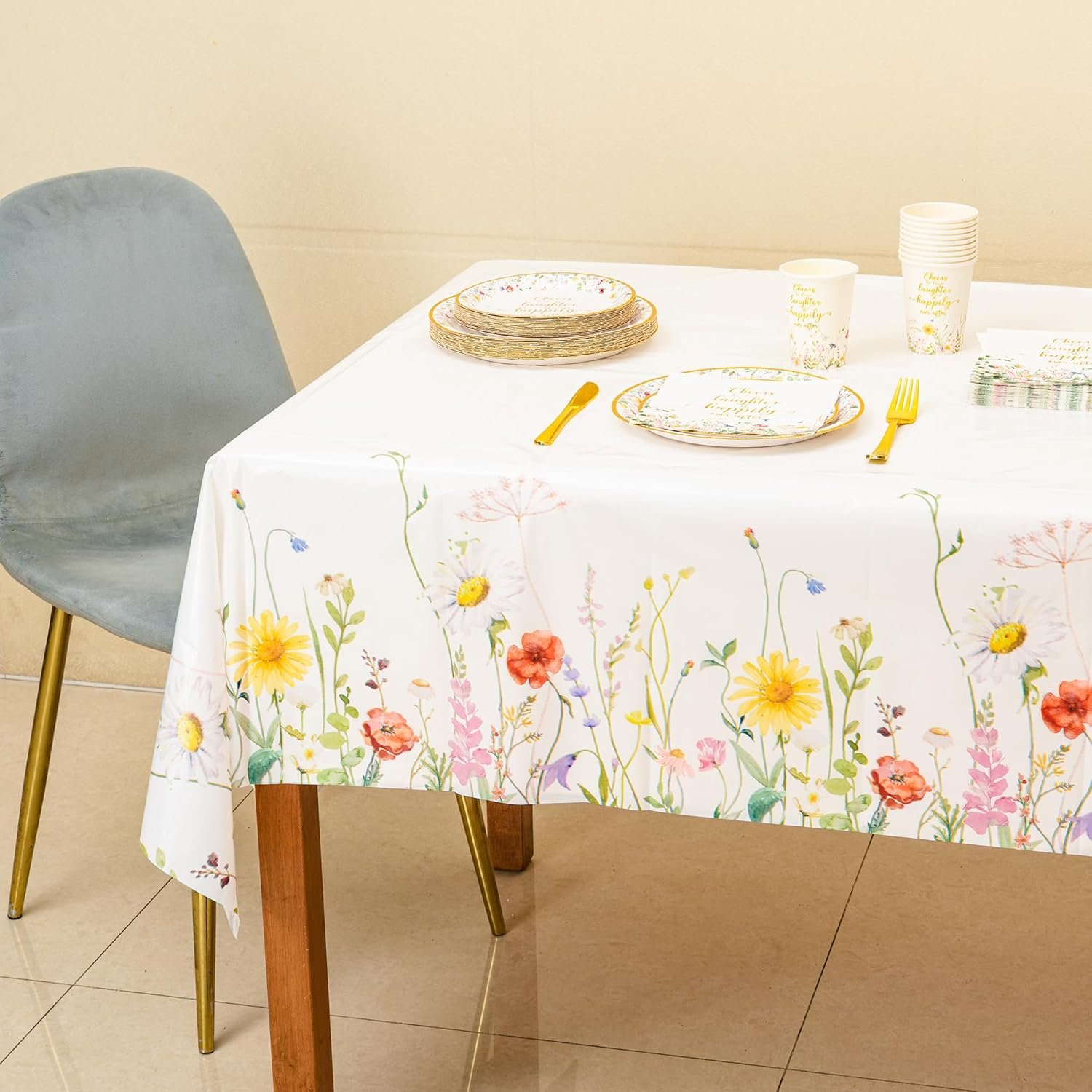 Wholesale Gold Cheers to Love Disposable Tableware Set of 24 Plates Napkins Cups Tablecloth Knives Forks for Bridal Shower Engagement Wedding Party Decorations Supplier Wholesale Gold Cheers to Love Disposable Tableware Set of 24 Plates Napkins Cups Tablecloth Knives Forks for Bridal Shower Engagement Wedding Party Decorations Supplier