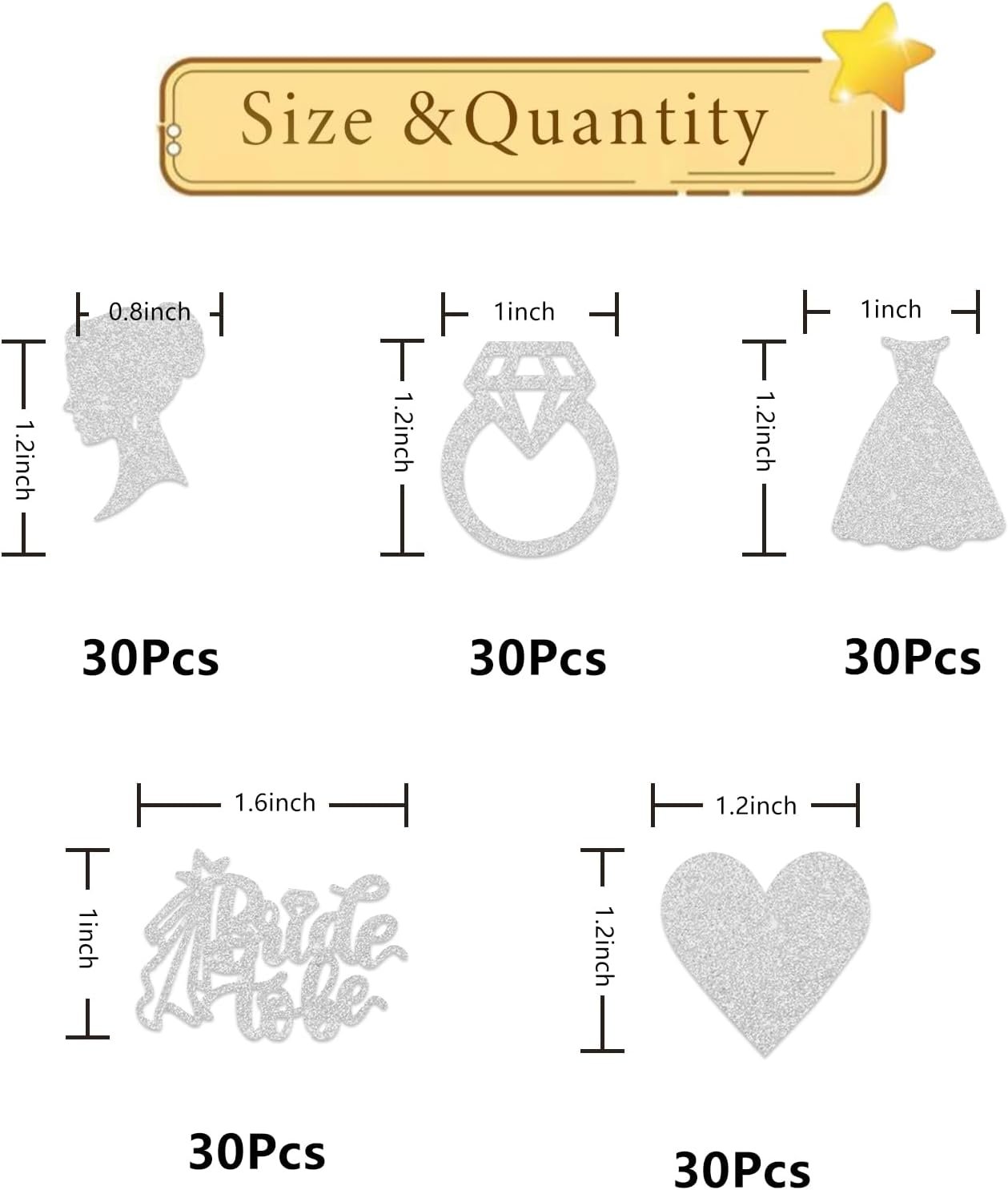 Wholesale 150 PCS Silver Glitter Bride to Be Confetti Diamond Ring Table Scatter Bridal Shower Engagement Wedding Party Decorations Supplier Wholesale 150 PCS Silver Glitter Bride to Be Confetti Diamond Ring Table Scatter Bridal Shower Engagement Wedding Party Decorations Supplier