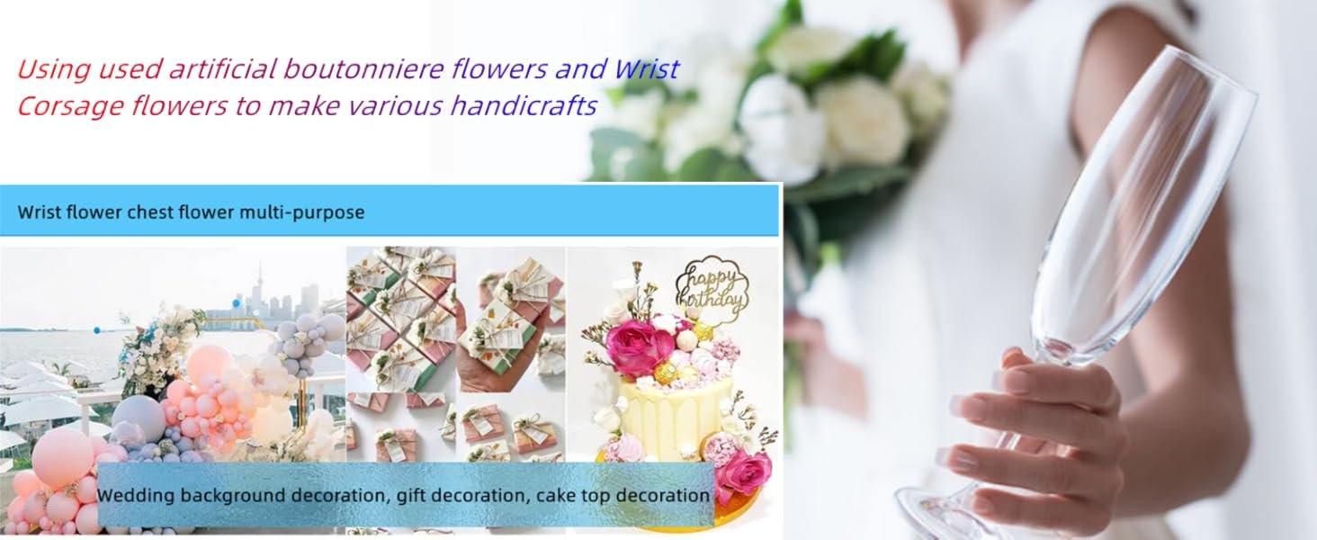 Wholesale Rose Wrist Corsage Wristlet Band Bracelet and Men's Boutonniere Set for Prom Bride Hand Flower Ceremony Wedding Party Decor DIY Petals Hair Hat Wreath Black Supplier