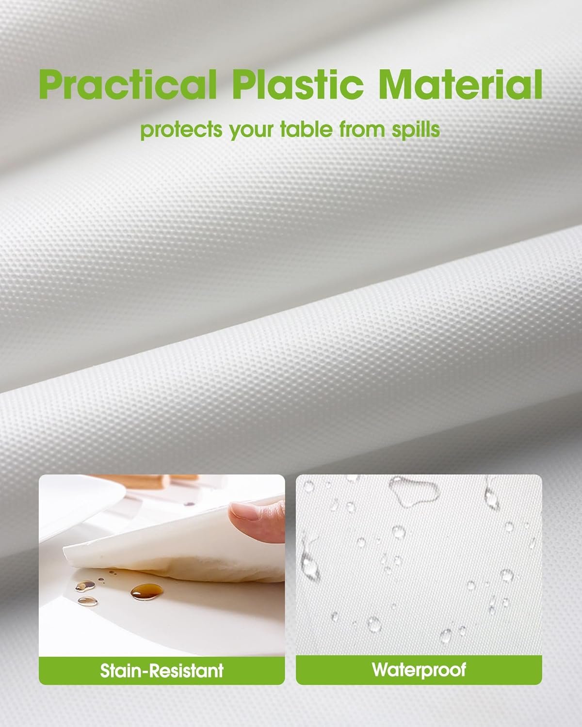 Wholesale 10 Pack Disposable Plastic Tablecloths 54 x 108 Inch Rectangle White for Party Picnic Wedding Supplier