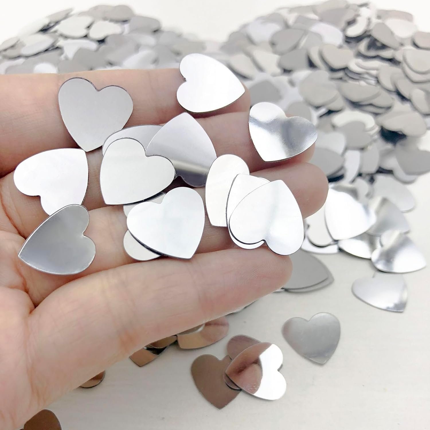 Wholesale Silver Heart Metallic Foil Confetti for Valentine's Day Wedding Birthday Baby Bridal Shower Festival Party Table Decorations Supplier Wholesale Silver Heart Metallic Foil Confetti for Valentine's Day Wedding Birthday Baby Bridal Shower Festival Party Table Decorations Supplier