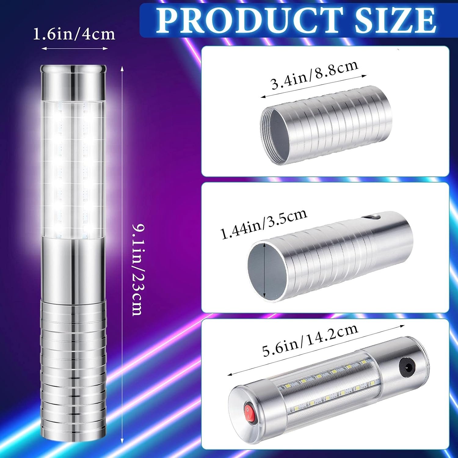 Wholesale 2 Pcs Reusable Rechargeable LED Bottle Service Strobe Lights Baton for Champagne Bars Clubs Birthdays Weddings Parties Silver White Light Supplier Wholesale 2 Pcs Reusable Rechargeable LED Bottle Service Strobe Lights Baton for Champagne Bars Clubs Birthdays Weddings Parties Silver White Light Supplier