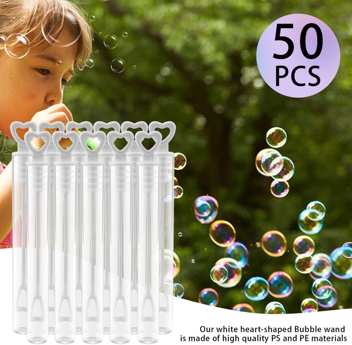 Wholesale 50 PCS White Heart Bubble Wand Stick Tube Without Bubble Liquid Wedding Party Favors for Anniversaries Valentines Day Festivals Supplier Wholesale 50 PCS White Heart Bubble Wand Stick Tube Without Bubble Liquid Wedding Party Favors for Anniversaries Valentines Day Festivals Supplier