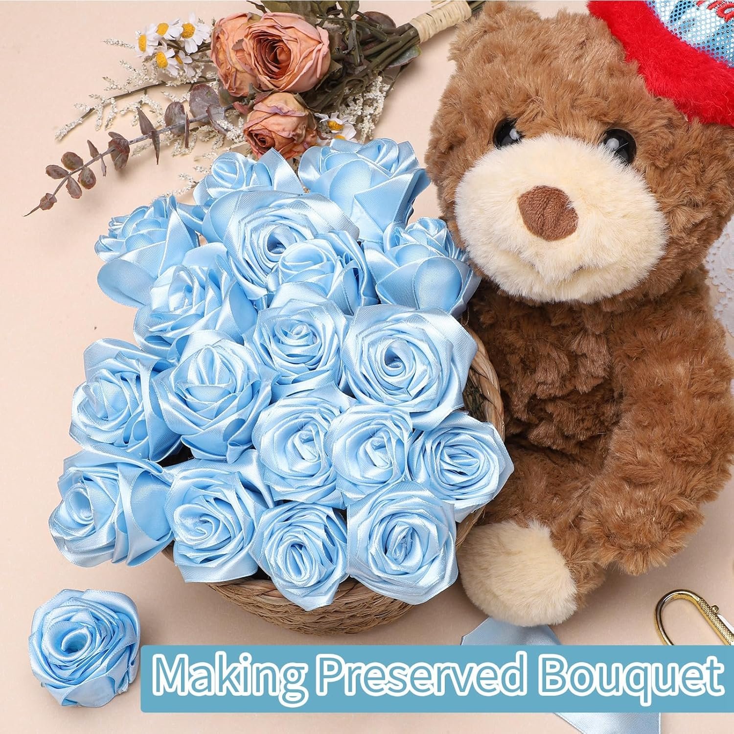 Wholesale 1 1/2 Inch 60 Yards Light Baby Blue Satin Ribbon for Easter Decorations Baby Bridal Shower Nursery Party Decor Beach Wedding Bows Crafts Flower Bouquet Gift Wrapping Wreath Supplier