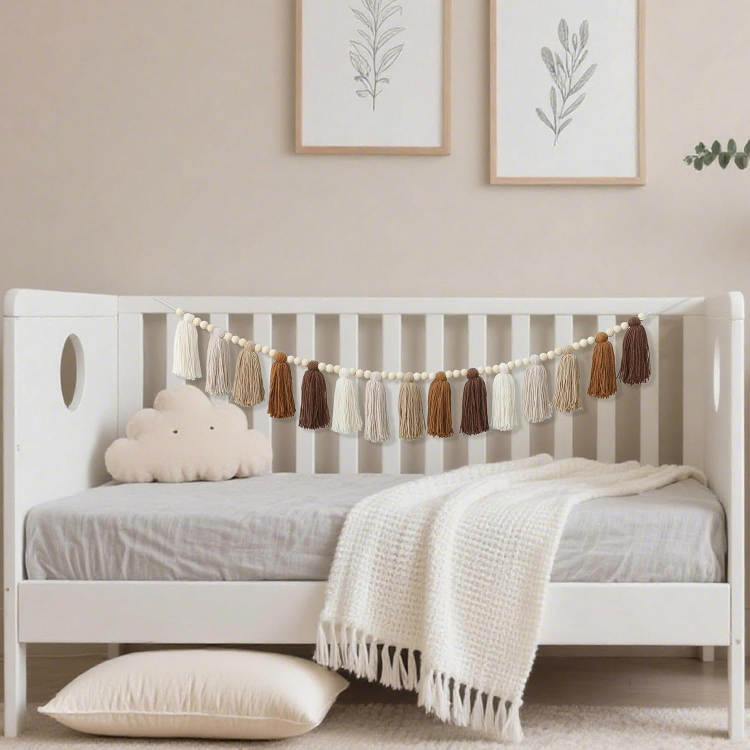 Wholesale Boho Tassel Garland Terracotta Rainbow Western Banner Wall Hanging for Dorm Room Classroom Nursery Kids Bedroom Decor Supplier