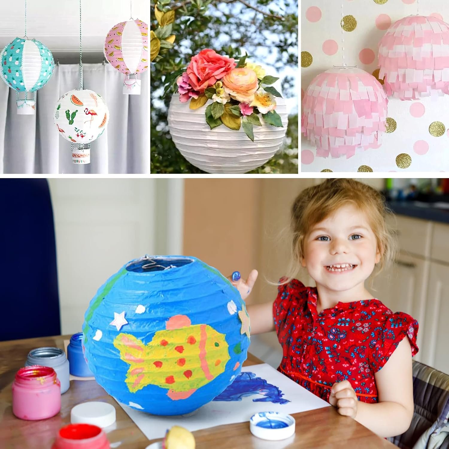 Wholesale 12 Inch White Round Paper Lanterns 10 Pack Supplier