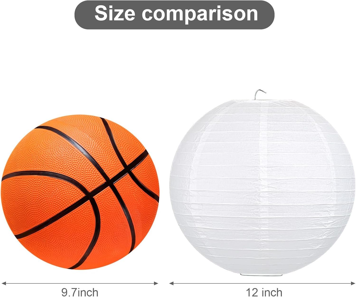 Wholesale 12 Inch White Round Paper Lanterns 10 Pack Supplier