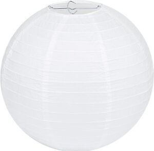 LIHAO 12 Inch White Round Paper Lanterns (10 Pack)