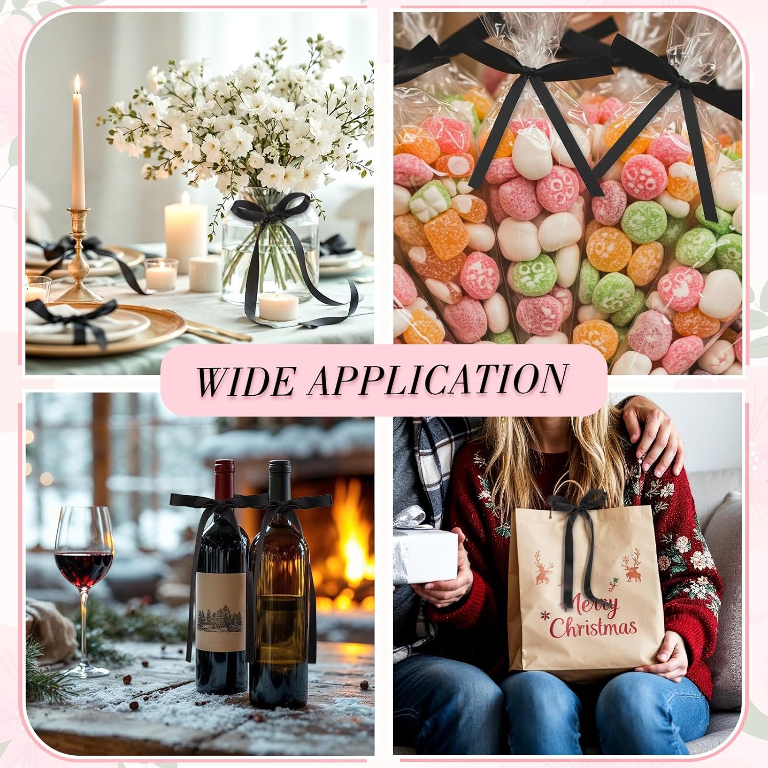 Wholesale 30 Pack Black Ribbon Bow Cake Toppers Coquette Theme Cupcake Decorations for Baby Shower Birthday Wedding Bachelorette Graduation Parties Supplier