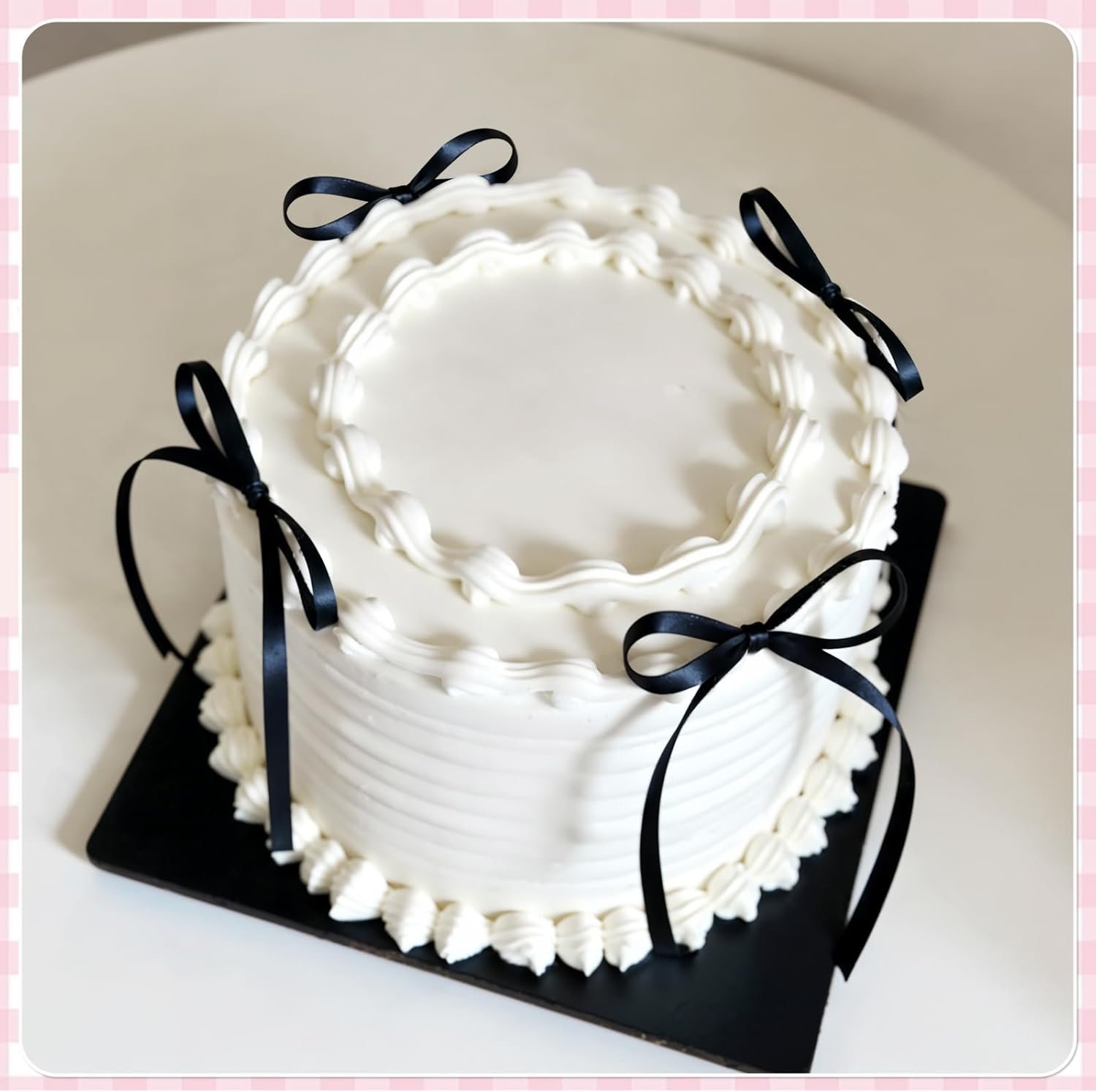 Wholesale 30 Pack Black Ribbon Bow Cake Toppers Coquette Theme Cupcake Decorations for Baby Shower Birthday Wedding Bachelorette Graduation Parties Supplier