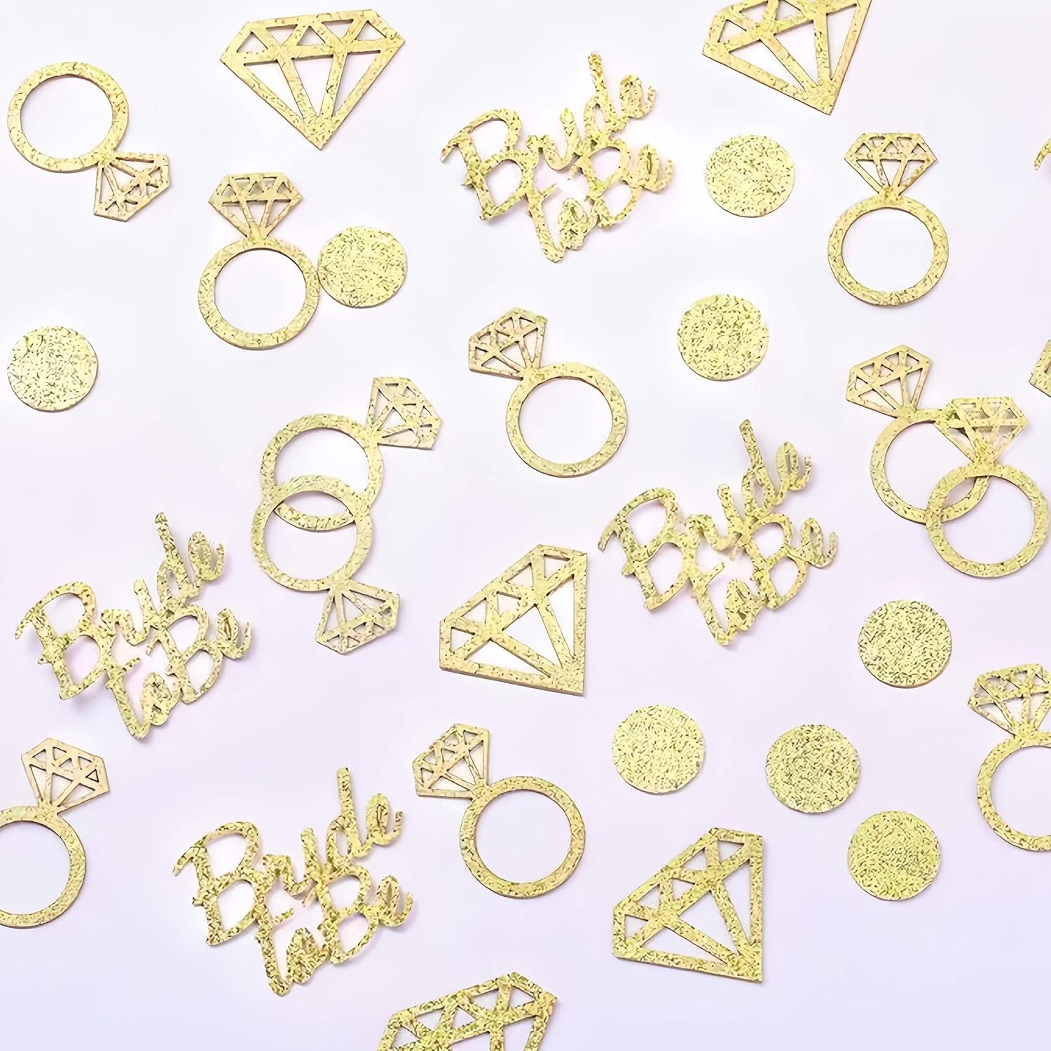 Wholesale 100 Pcs Golden Bride to Be Bachelorette Party Table Confetti Diamond Ring Table Decor for Wedding Bridal Shower Engagement Party Supplier