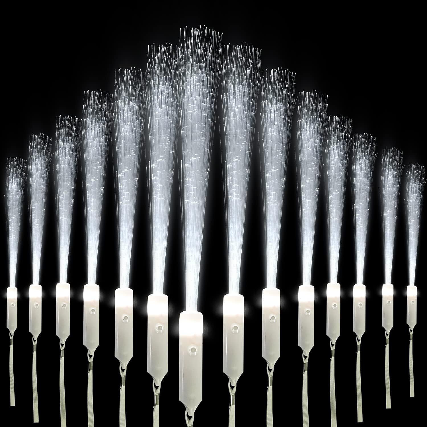 Wholesale 15 PCS White LED Fiber Optic Glow Wands 3 Light Modes Flashing Party Favors for Kids Wedding Bridal Shower Christmas Light Up Supplier Wholesale 15 PCS White LED Fiber Optic Glow Wands 3 Light Modes Flashing Party Favors for Kids Wedding Bridal Shower Christmas Light Up Supplier