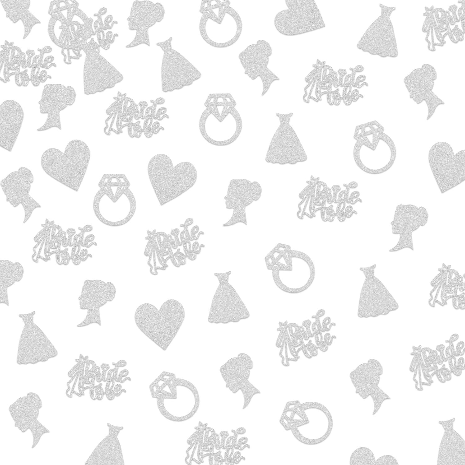 Wholesale 150 PCS Silver Glitter Bride to Be Confetti Diamond Ring Table Scatter Bridal Shower Engagement Wedding Party Decorations Supplier Wholesale 150 PCS Silver Glitter Bride to Be Confetti Diamond Ring Table Scatter Bridal Shower Engagement Wedding Party Decorations Supplier