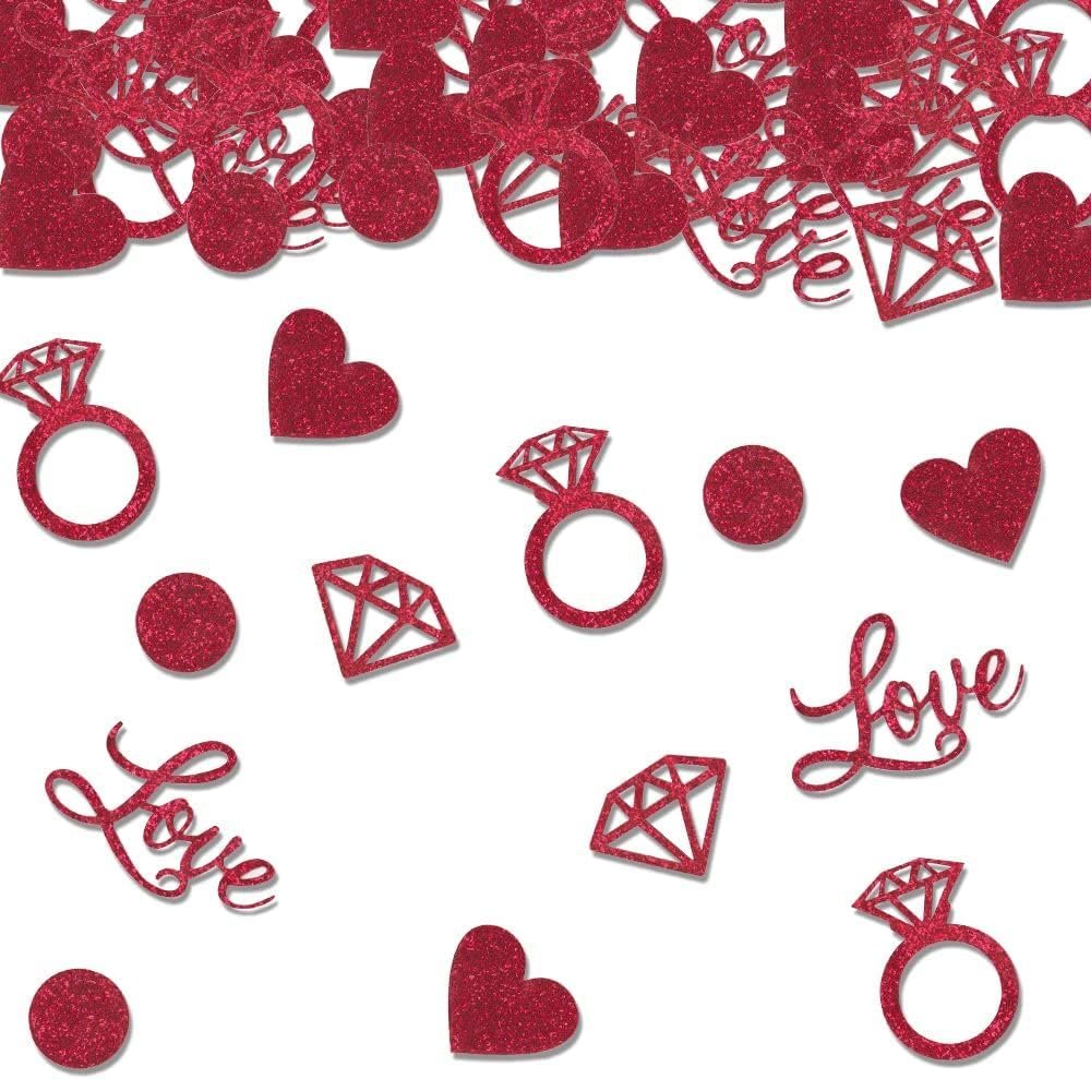 Wholesale 200 Pieces Red Love Hearts Paper Confetti Glitter Table Decorations for Valentines Day Wedding Anniversary Party Sequin Sprinkles Supplier Wholesale 200 Pieces Red Love Hearts Paper Confetti Glitter Table Decorations for Valentines Day Wedding Anniversary Party Sequin Sprinkles Supplier