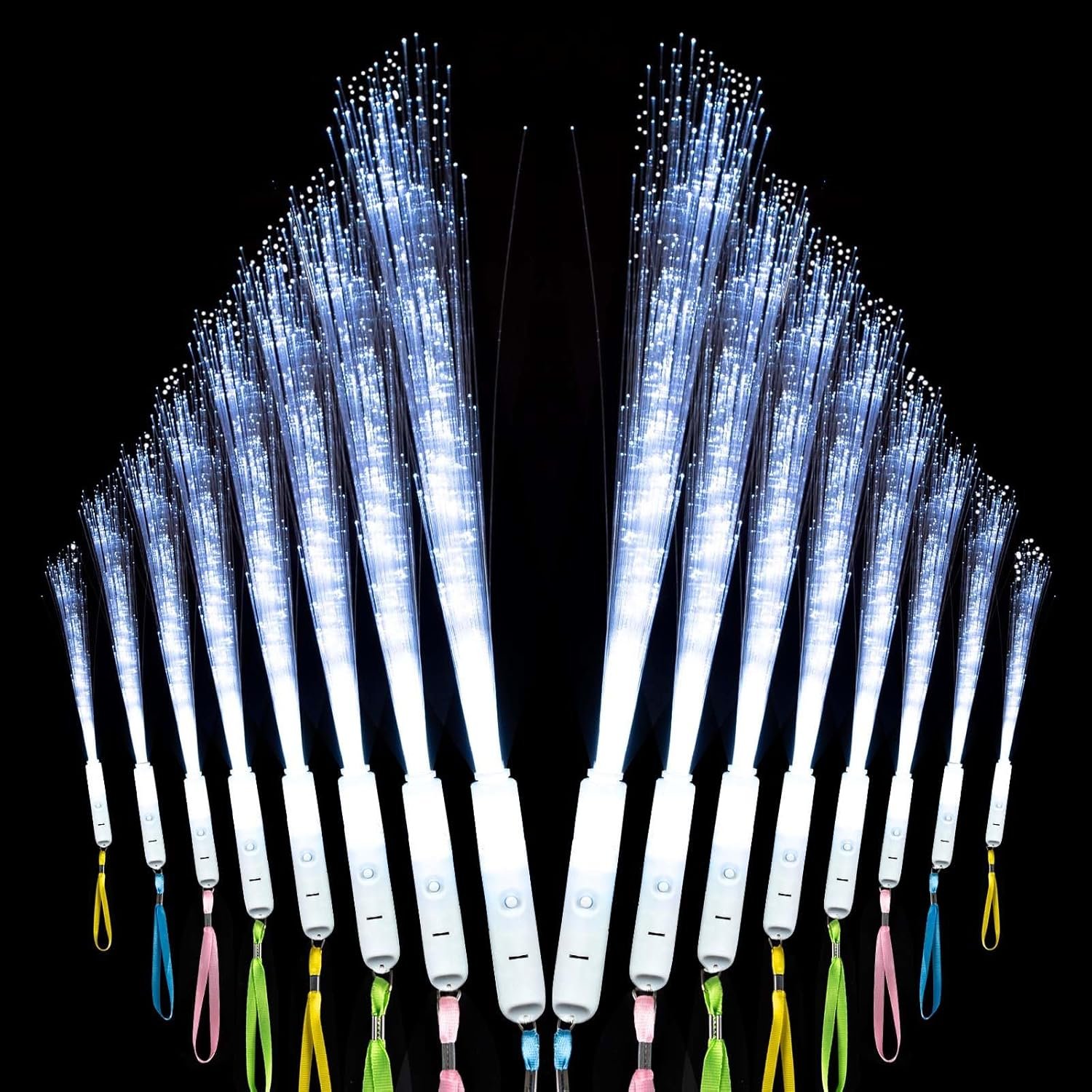 Wholesale 25 Pcs White Fiber Optic Wands 3 Models Wedding Sparklers Glow Sticks LED Light Up Sticks for Wedding Bridal Shower Birthday Valentine's Day Supplier Wholesale 25 Pcs White Fiber Optic Wands 3 Models Wedding Sparklers Glow Sticks LED Light Up Sticks for Wedding Bridal Shower Birthday Valentine's Day Supplier