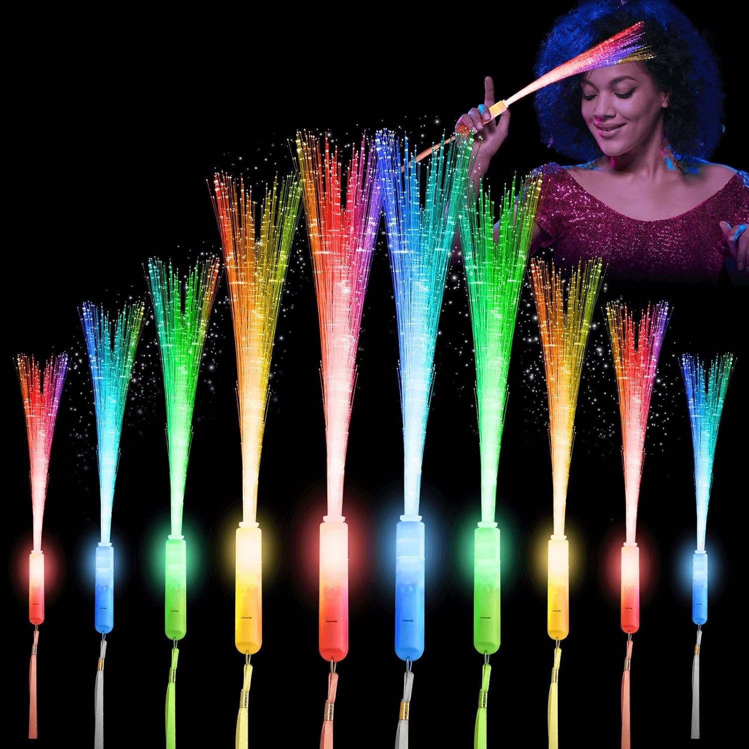 Wholesale 28 Pcs Glow Fiber Optic Sparkler Firework Wands LED Flashing Light Up Sticks for Kids Adults Glow in Dark Party Supplies Bulk Rave Magic Decoration Wedding St Patrick’s Day Supplier Wholesale 28 Pcs Glow Fiber Optic Sparkler Firework Wands LED Flashing Light Up Sticks for Kids Adults Glow in Dark Party Supplies Bulk Rave Magic Decoration Wedding St Patrick’s Day Supplier