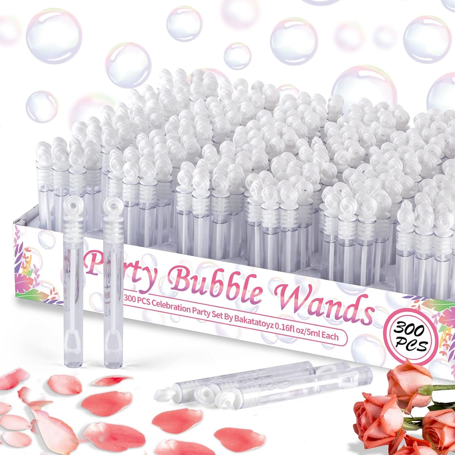 Wholesale 300 Pack Mini White Bubble Wands Party Favors Bulk Bubble Sticks for Weddings Receptions Anniversary Celebrations Valentine's Day Engagements Parties Couples Gifts Supplier