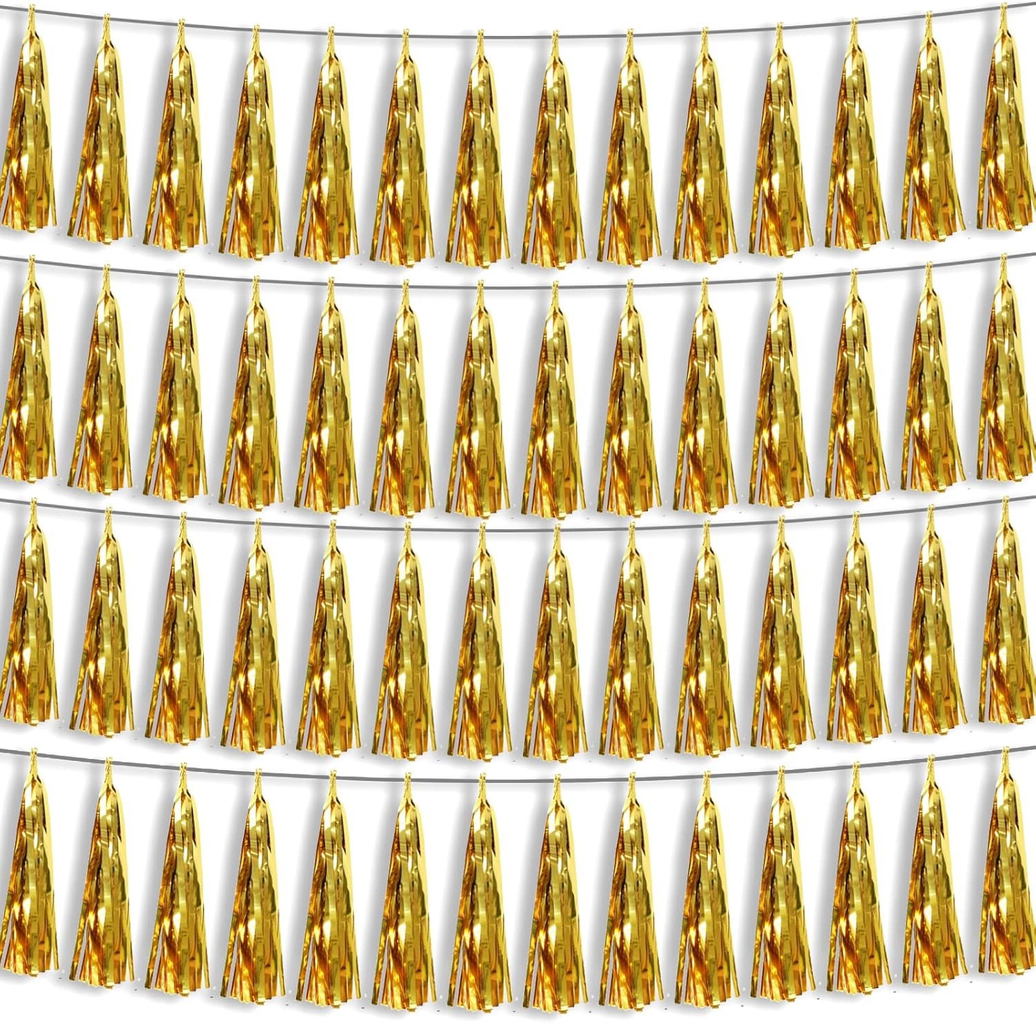 Wholesale 4P Gold Foil Fringe Metallic Tassel Streamers Garland Banner for Parade Floats Bachelorette Wedding Birthday Halloween Christmas Bridal Baby Shower Party Decorations Supplier Wholesale 4P Gold Foil Fringe Metallic Tassel Streamers Garland Banner for Parade Floats Bachelorette Wedding Birthday Halloween Christmas Bridal Baby Shower Party Decorations Supplier