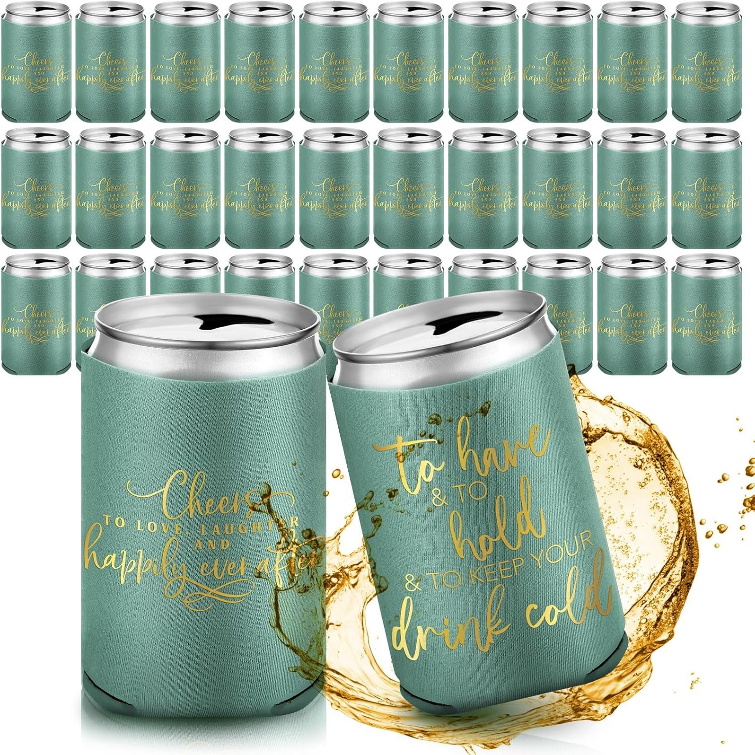 Wholesale 50 Pieces Green Wedding Can Coolers Bulk Engagement Party Favors for Guests Cheers to Love Laughter and Happily Ever After Rehearsal Dinner Decorations for Bridal Party Supplier Wholesale 50 Pieces Green Wedding Can Coolers Bulk Engagement Party Favors for Guests Cheers to Love Laughter and Happily Ever After Rehearsal Dinner Decorations for Bridal Party Supplier