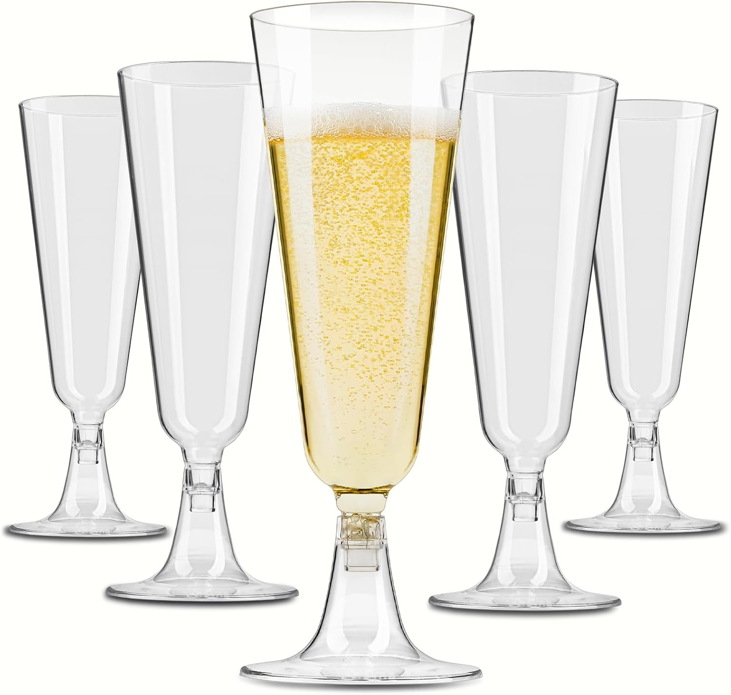 Wholesale 5.5 oz Plastic Champagne Flutes 40 Pack Disposable Clear Mimosa Glasses for Valentine's Day Weddings Buffets Supplier Wholesale 5.5 oz Plastic Champagne Flutes 40 Pack Disposable Clear Mimosa Glasses for Valentine's Day Weddings Buffets Supplier