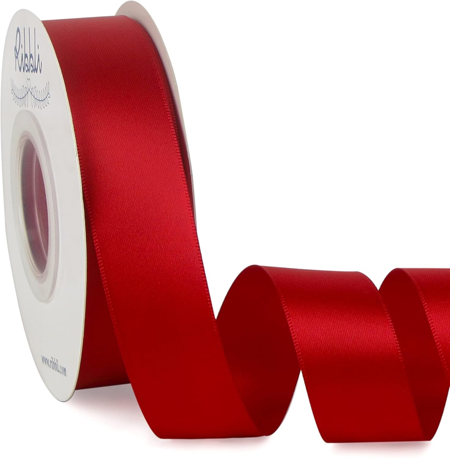 Wholesale Double Faced Red Satin Ribbon 1” x Continuous 25 Yards for Bows Bouquets Christmas Gift Wrapping Floral Arrangements Supplier Wholesale Double Faced Red Satin Ribbon 1” x Continuous 25 Yards for Bows Bouquets Christmas Gift Wrapping Floral Arrangements Supplier