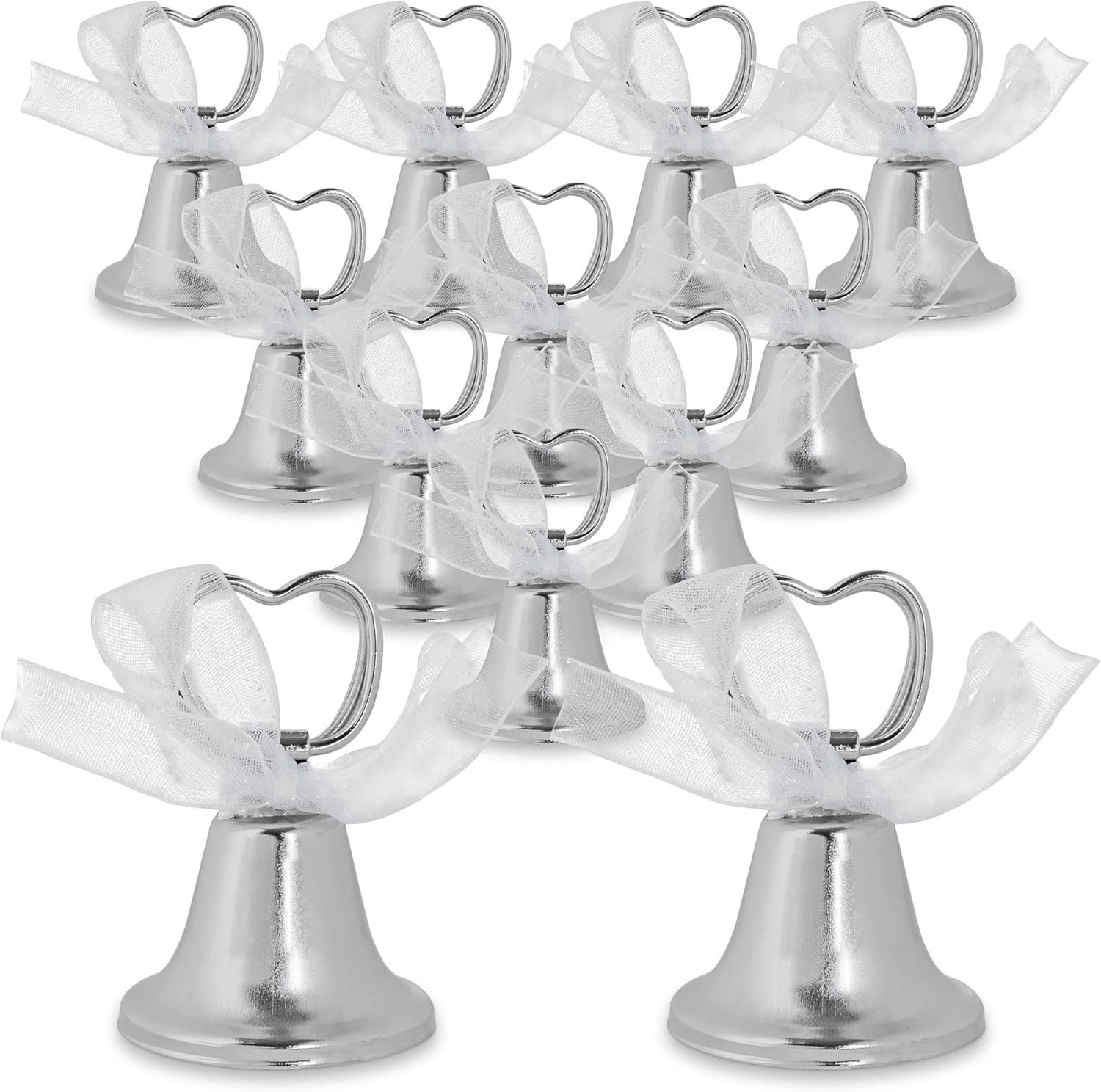 Wholesale Silver Bell Place Card Holders for Table Numbers Restaurant Menus Weddings Party Decorations (12 Pack) Supplier Wholesale Silver Bell Place Card Holders for Table Numbers Restaurant Menus Weddings Party Decorations (12 Pack) Supplier
