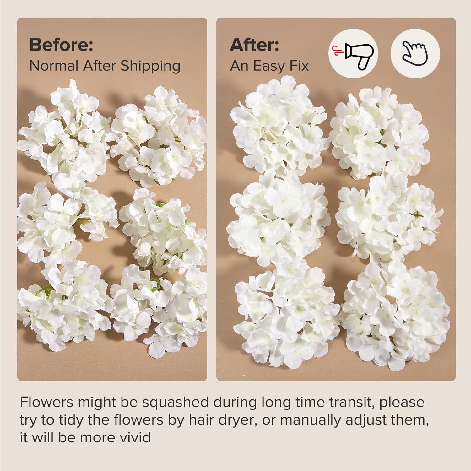 Wholesale 26 Pieces Silk Hydrangea Artificial Flowers with Stems for Home Wedding Party Decorations Ivory Supplier Wholesale 26 Pieces Silk Hydrangea Artificial Flowers with Stems for Home Wedding Party Decorations Ivory Supplier