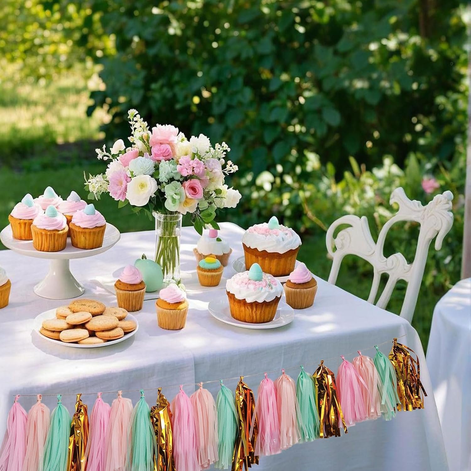 Wholesale Shiny Tissue Paper Tassel Garland Banner Party Decorations for Weddings Birthdays Bridal Baby Showers Pack of 20 Gold Mint Peach Pink Supplier Wholesale Shiny Tissue Paper Tassel Garland Banner Party Decorations for Weddings Birthdays Bridal Baby Showers Pack of 20 Gold Mint Peach Pink Supplier